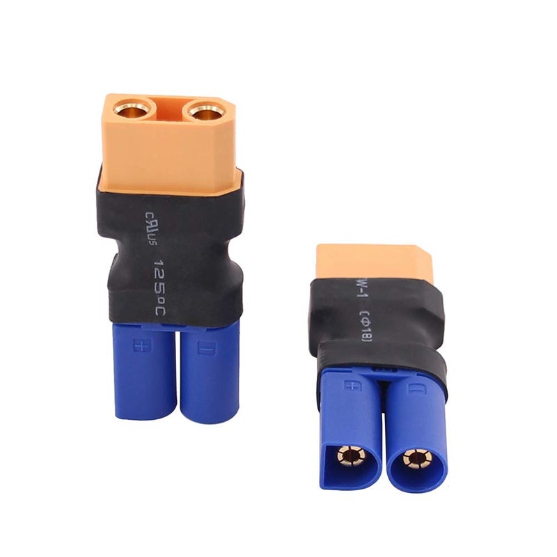 OliRC 2pcs Male EC5 to Female XT90 XT-90 Connector Adapter(C105-2) - Image 2